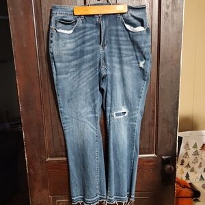 Judy Blue Distressed Straight Leg Jeans